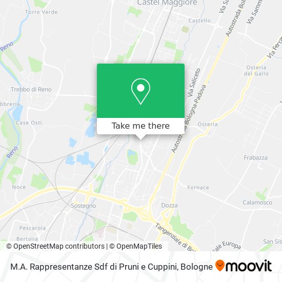M.A. Rappresentanze Sdf di Pruni e Cuppini map