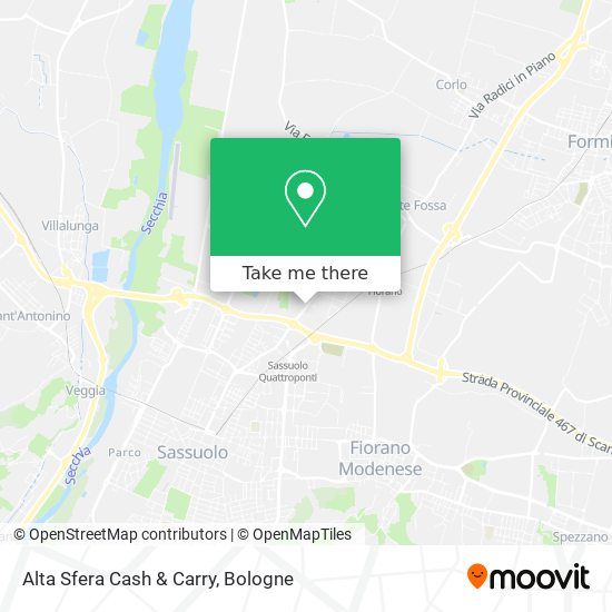 Alta Sfera Cash & Carry map