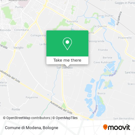 Comune di Modena map
