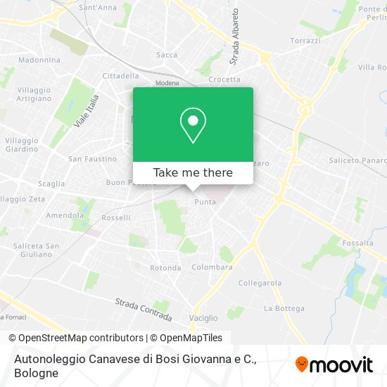 Autonoleggio Canavese di Bosi Giovanna e C. map