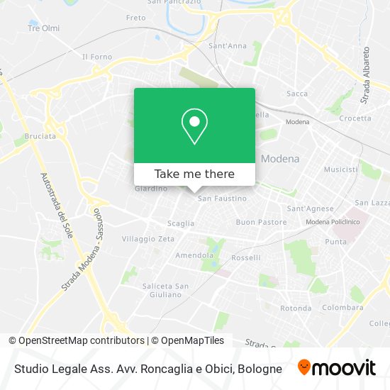 Studio Legale Ass. Avv. Roncaglia e Obici map