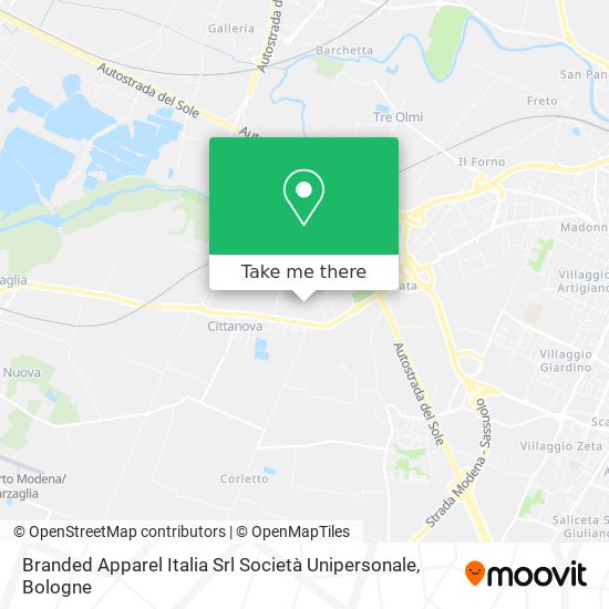 Branded Apparel Italia Srl Società Unipersonale map
