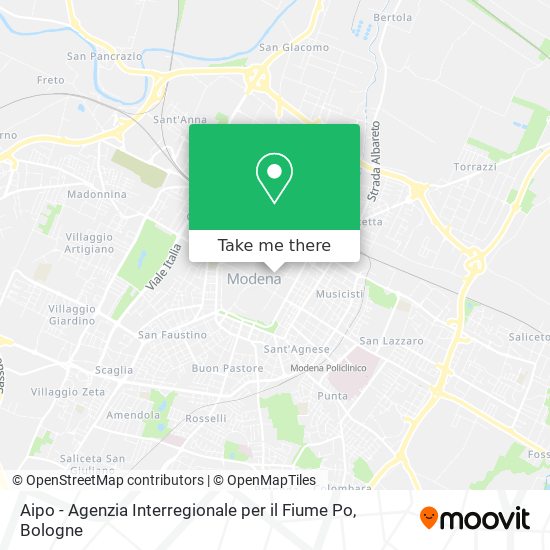 Aipo - Agenzia Interregionale per il Fiume Po map