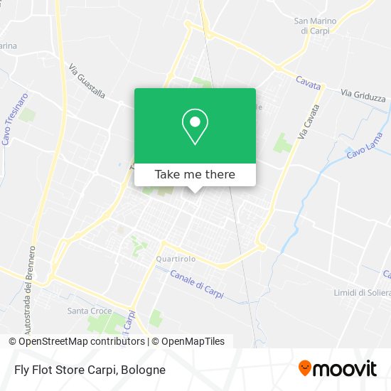 Fly Flot Store Carpi map