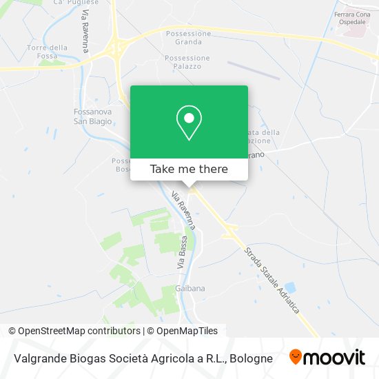 Valgrande Biogas Società Agricola a R.L. map