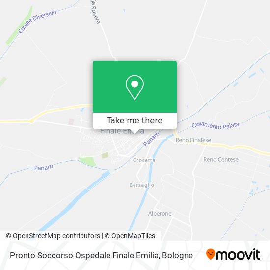 Pronto Soccorso Ospedale Finale Emilia map