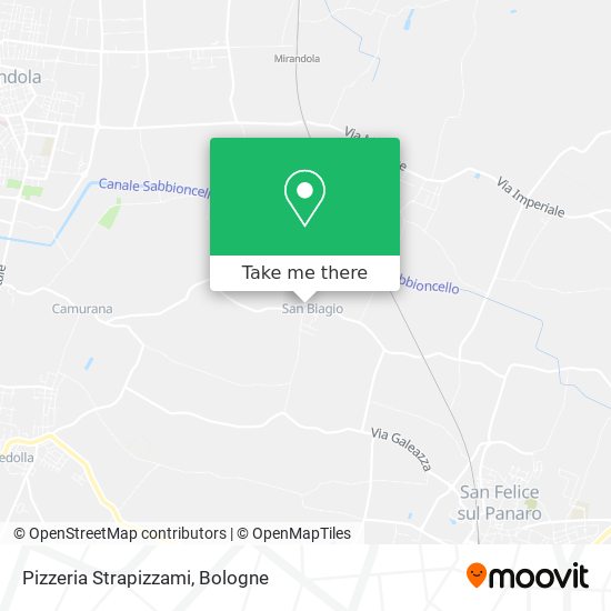Pizzeria Strapizzami map