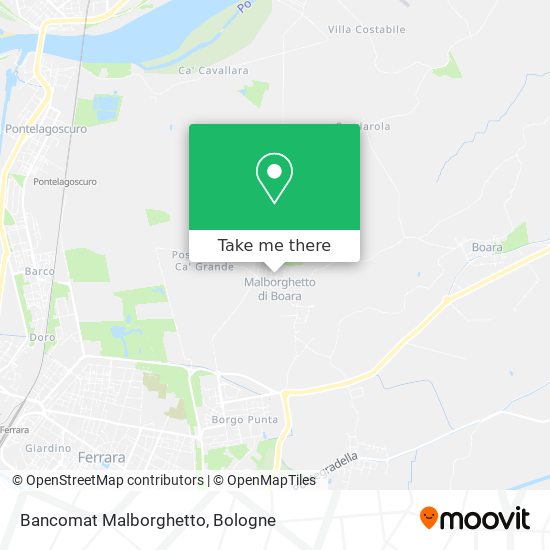 Bancomat Malborghetto map