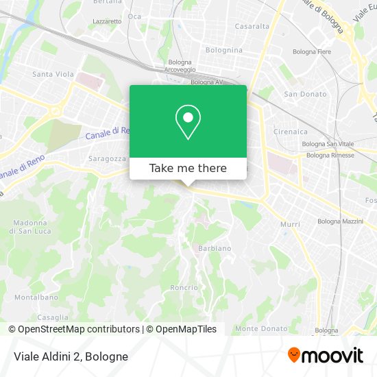 Viale Aldini 2 map