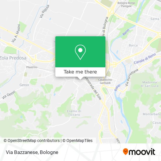 Via Bazzanese map
