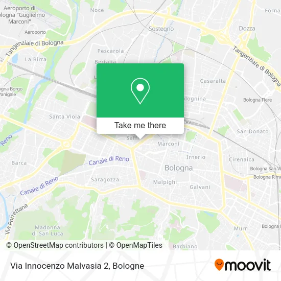 Via Innocenzo Malvasia 2 map