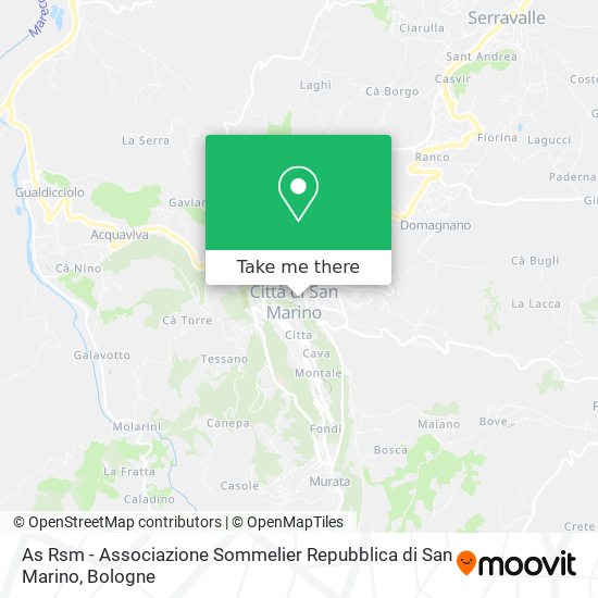 As Rsm - Associazione Sommelier Repubblica di San Marino map