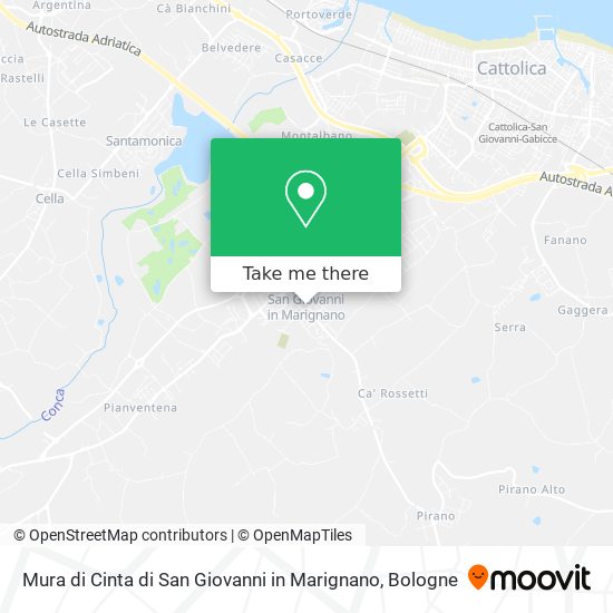 Mura di Cinta di San Giovanni in Marignano map