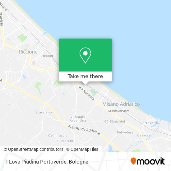 I Love Piadina Portoverde map