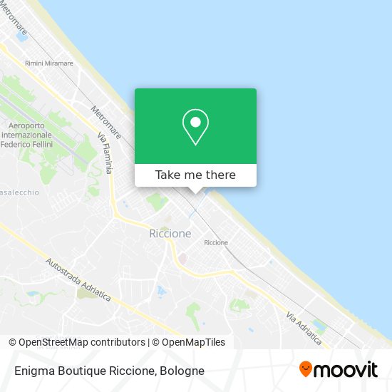 Enigma Boutique Riccione map