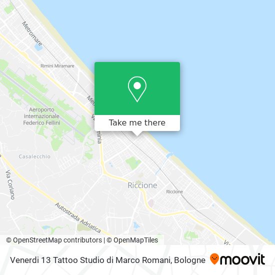 Venerdi 13 Tattoo Studio di Marco Romani map
