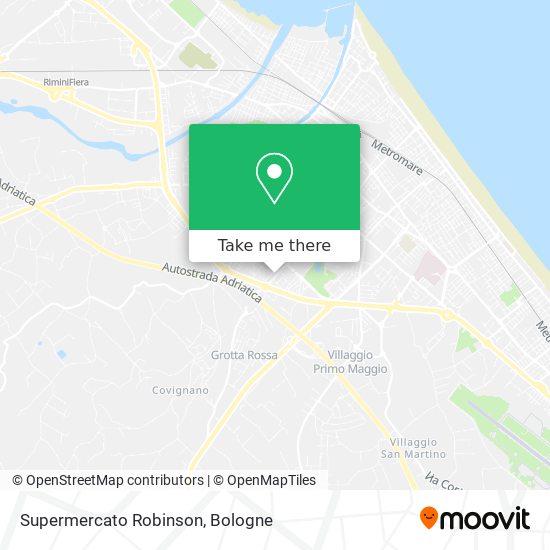 Supermercato Robinson map