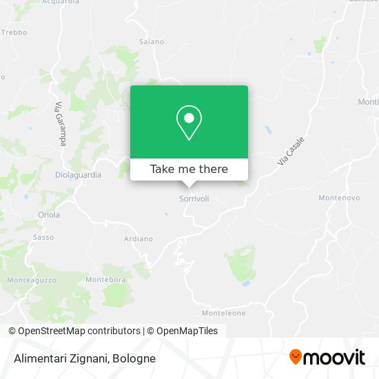 Alimentari Zignani map