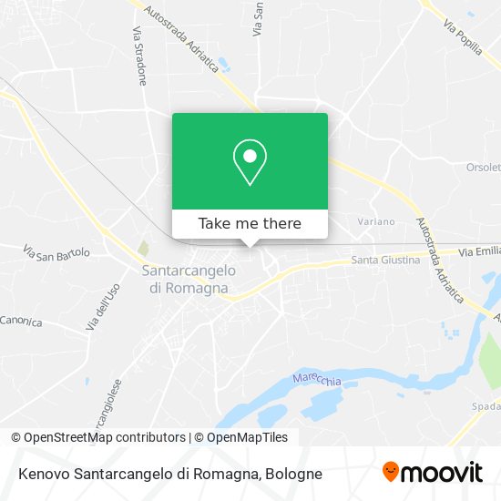 Kenovo Santarcangelo di Romagna map