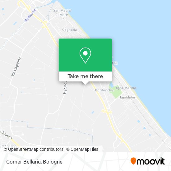 Comer Bellaria map