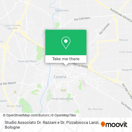 Studio Associato Dr. Razzani e Dr. Pizzabiocca Lanzi map