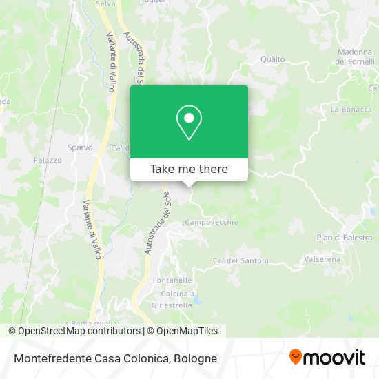 Montefredente Casa Colonica map