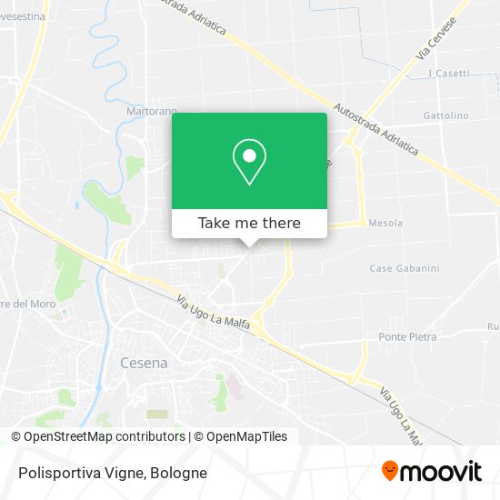 Polisportiva Vigne map