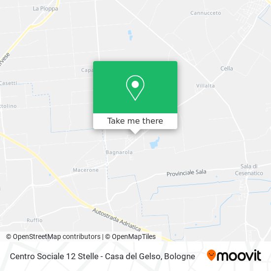 Centro Sociale 12 Stelle - Casa del Gelso map
