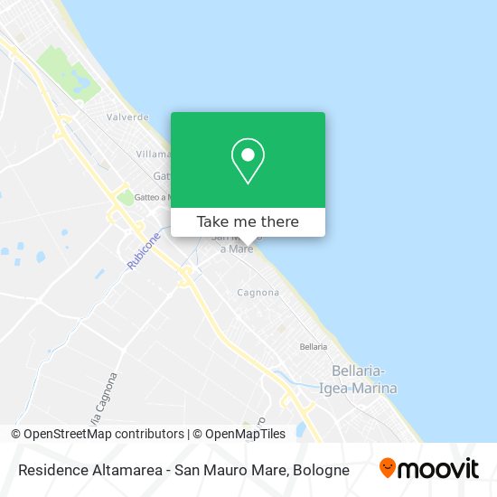 Residence Altamarea - San Mauro Mare map