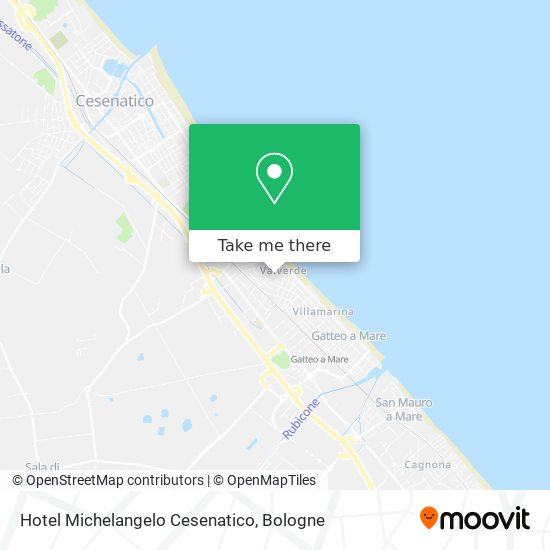 Hotel Michelangelo Cesenatico map