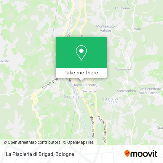 La Pisoleria di Brigad map