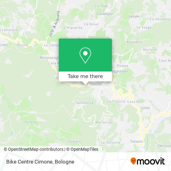 Bike Centre Cimone map