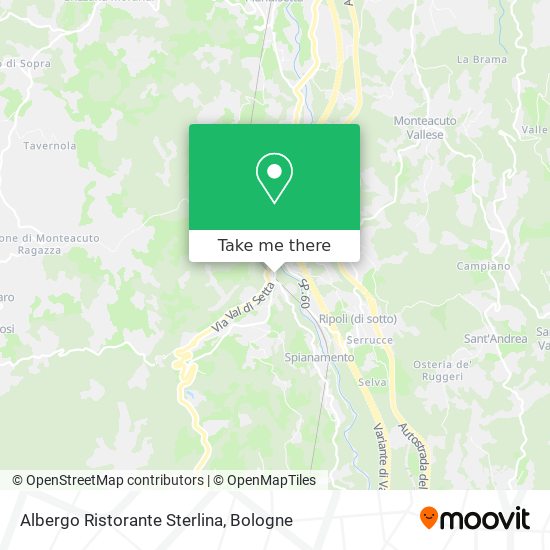Albergo Ristorante Sterlina map