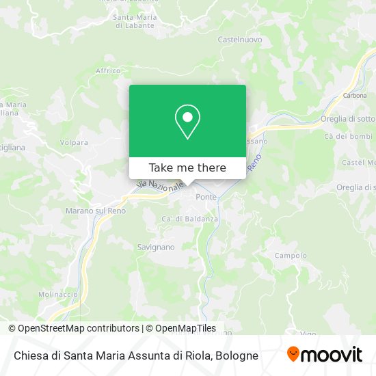 Chiesa di Santa Maria Assunta di Riola map