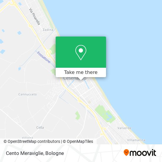 Cento Meraviglie map