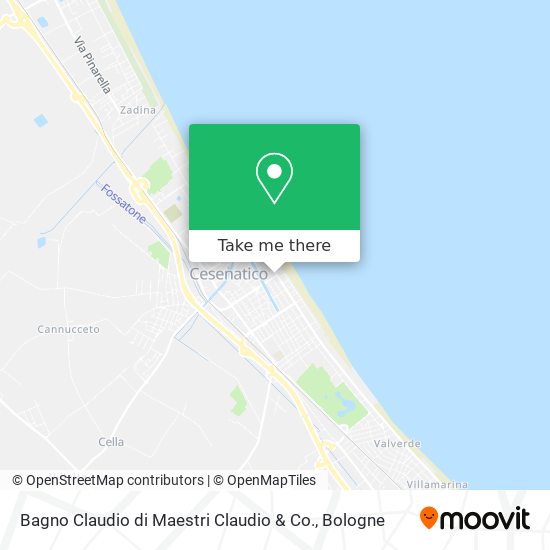 Bagno Claudio di Maestri Claudio & Co. map