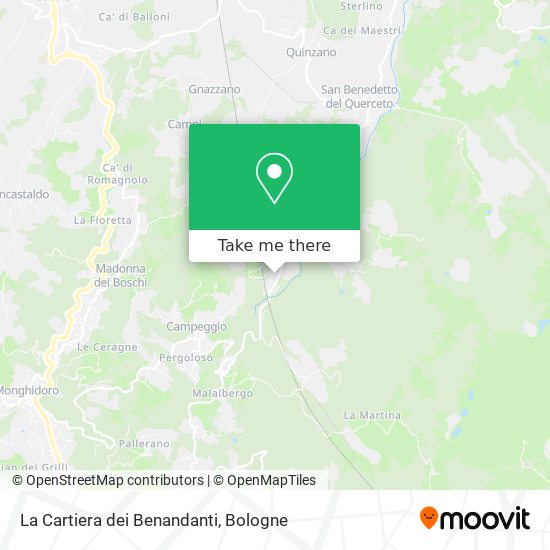 La Cartiera dei Benandanti map