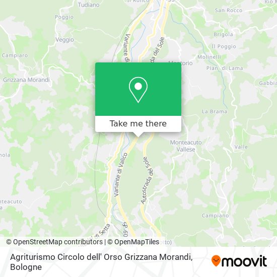 Agriturismo Circolo dell' Orso Grizzana Morandi map