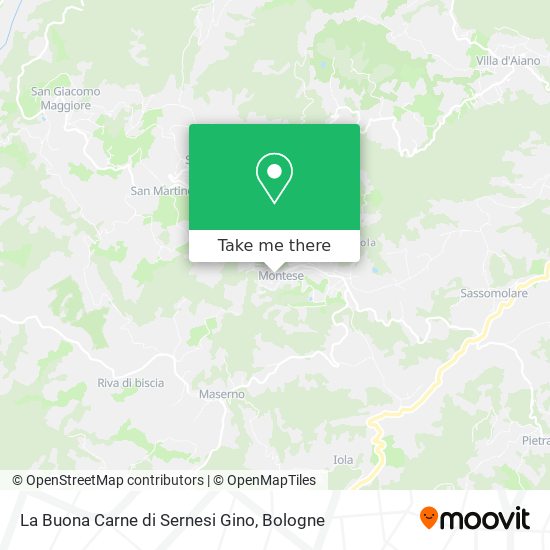 La Buona Carne di Sernesi Gino map