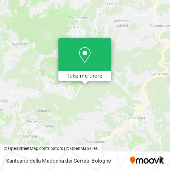 Santuario della Madonna dei Cerreti map