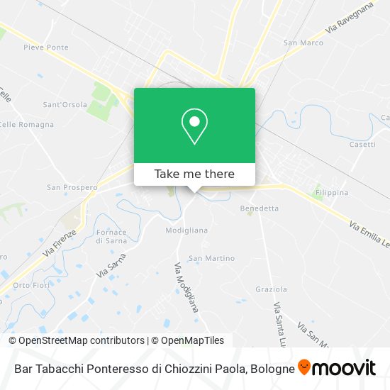 Bar Tabacchi Ponteresso di Chiozzini Paola map