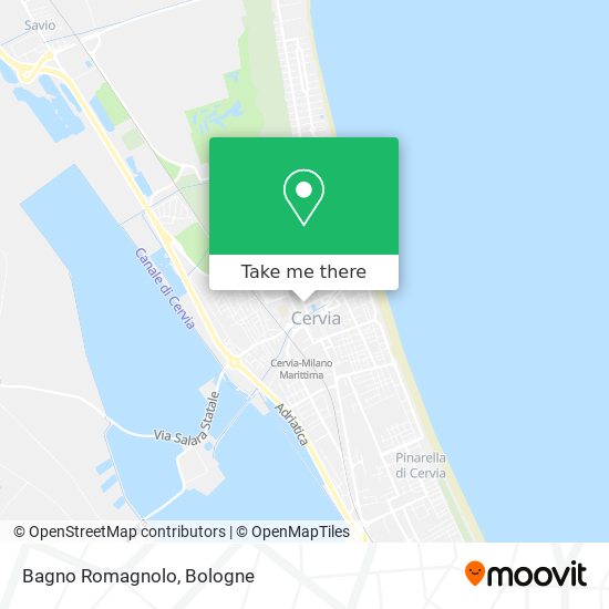 Bagno Romagnolo map