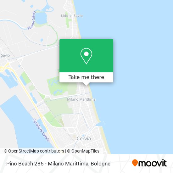 Pino Beach 285 - Milano Marittima map