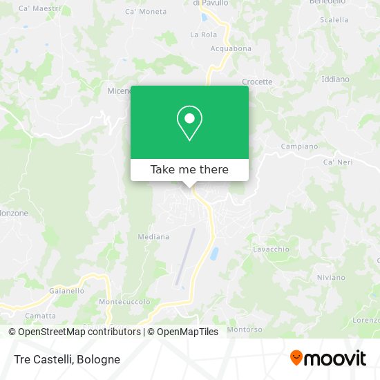 Tre Castelli map