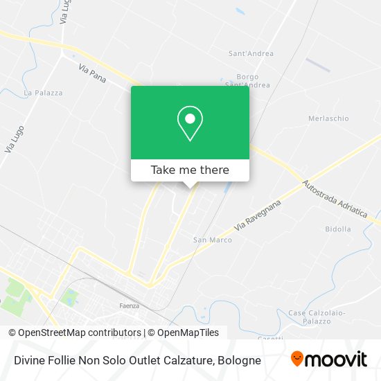 Divine Follie Non Solo Outlet Calzature map