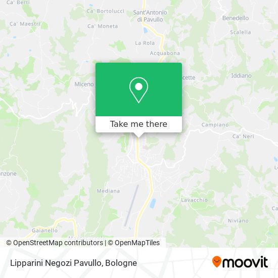 Lipparini Negozi Pavullo map