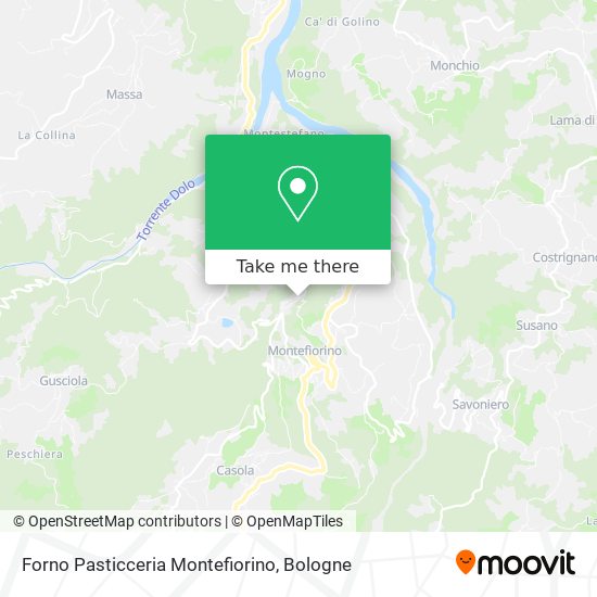 Forno Pasticceria Montefiorino map