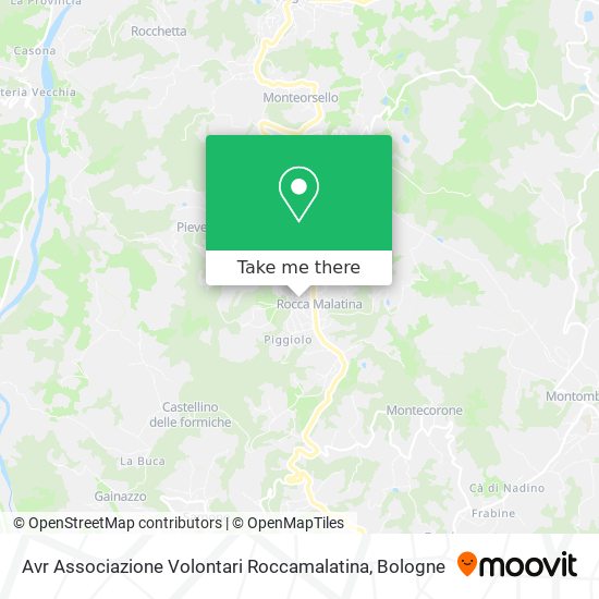 Avr Associazione Volontari Roccamalatina map