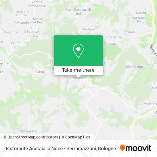 Ristorante Acetaia la Noce - Serramazzoni map