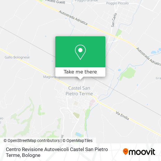 Centro Revisione Autoveicoli Castel San Pietro Terme map